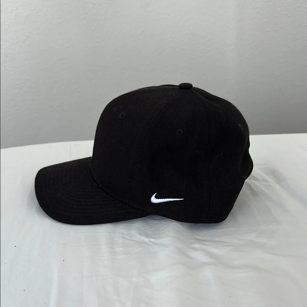 Nike Black Cap with White Logo - Picture 2 of 4